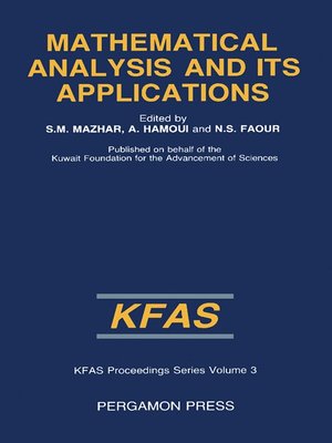 cover image of Mathematical Analysis and Its Applications